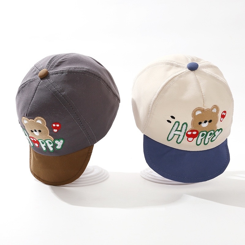 Παιδικό καπέλο μπέιζμπολ Hoppy Bear με μαλακή γείσο, κορεατικό στυλ, ηλιοπροστασία