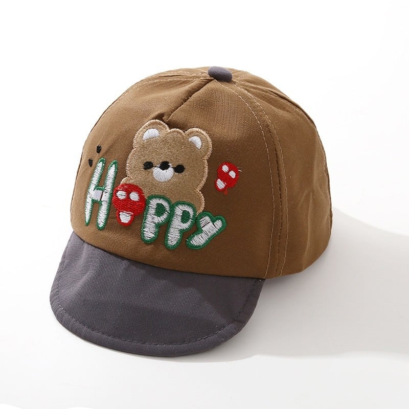 Παιδικό καπέλο μπέιζμπολ Hoppy Bear με μαλακή γείσο, κορεατικό στυλ, ηλιοπροστασία