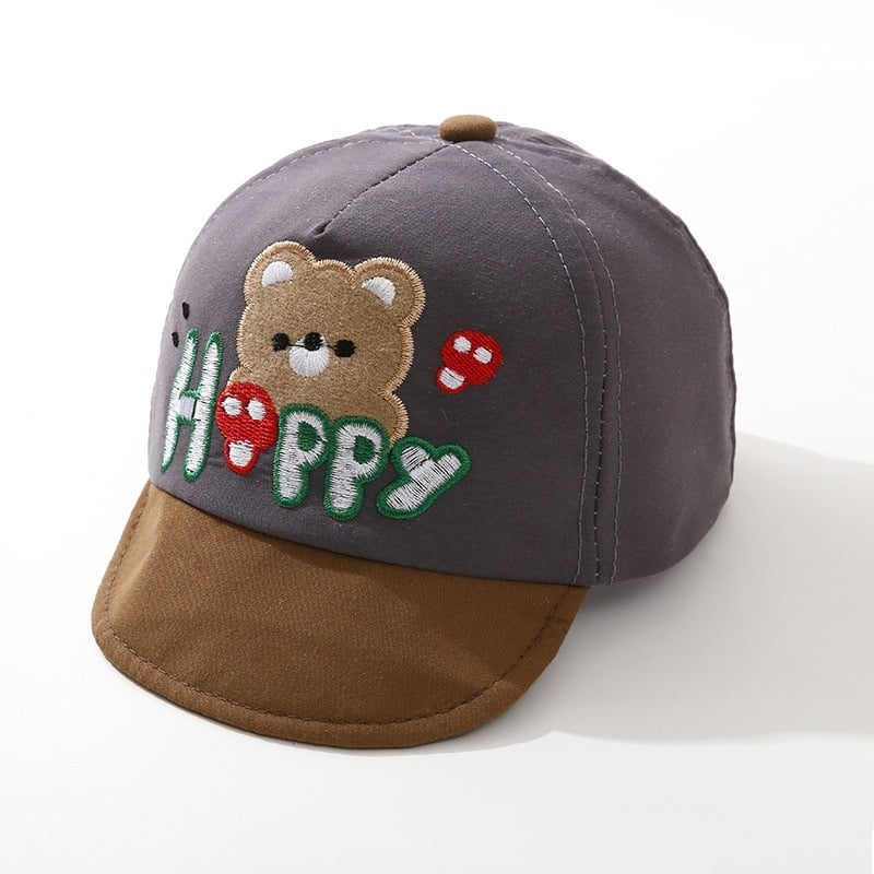 Παιδικό καπέλο μπέιζμπολ Hoppy Bear με μαλακή γείσο, κορεατικό στυλ, ηλιοπροστασία