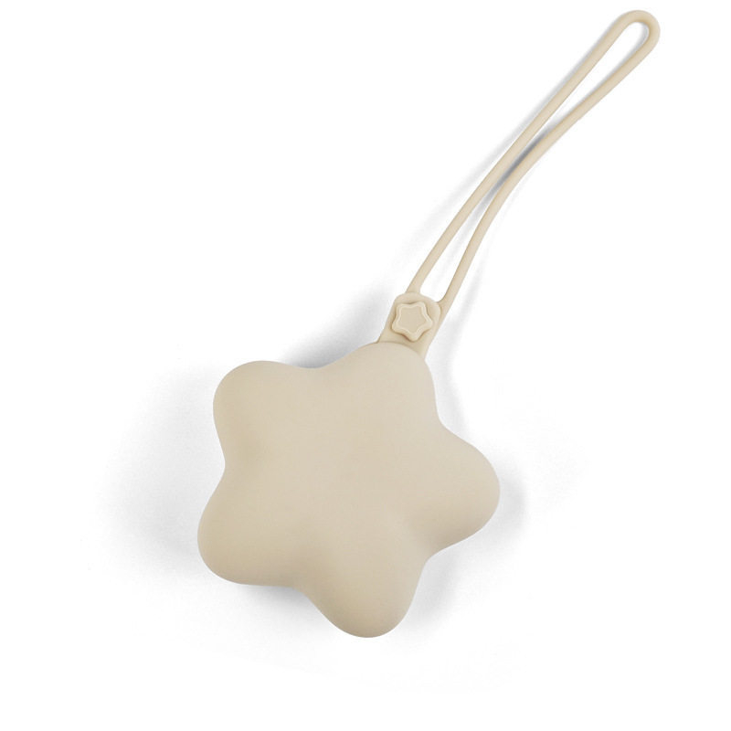 Cutie din silicon pentru suzete, în formă de stea cu cinci colțuri — integrată, minimalist, culoare solidă