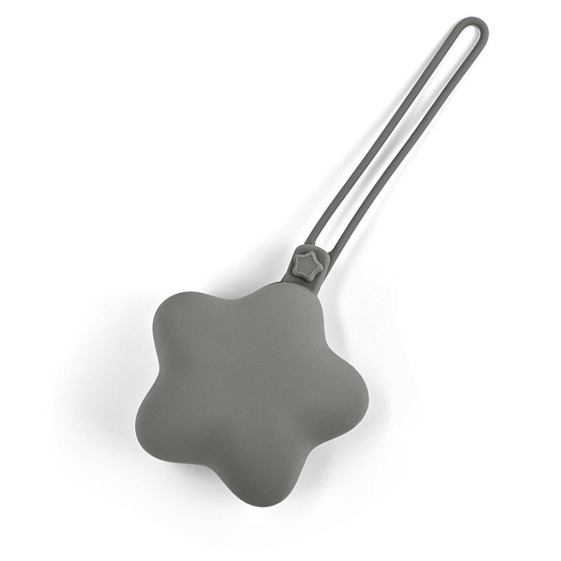 Cutie din silicon pentru suzete, în formă de stea cu cinci colțuri — integrată, minimalist, culoare solidă