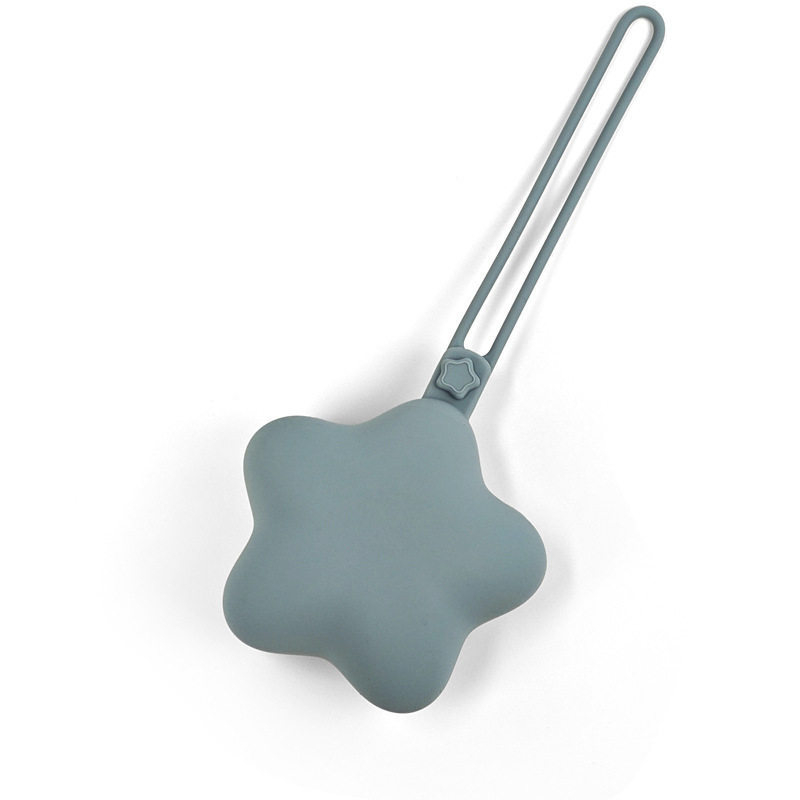 Cutie din silicon pentru suzete, în formă de stea cu cinci colțuri — integrată, minimalist, culoare solidă