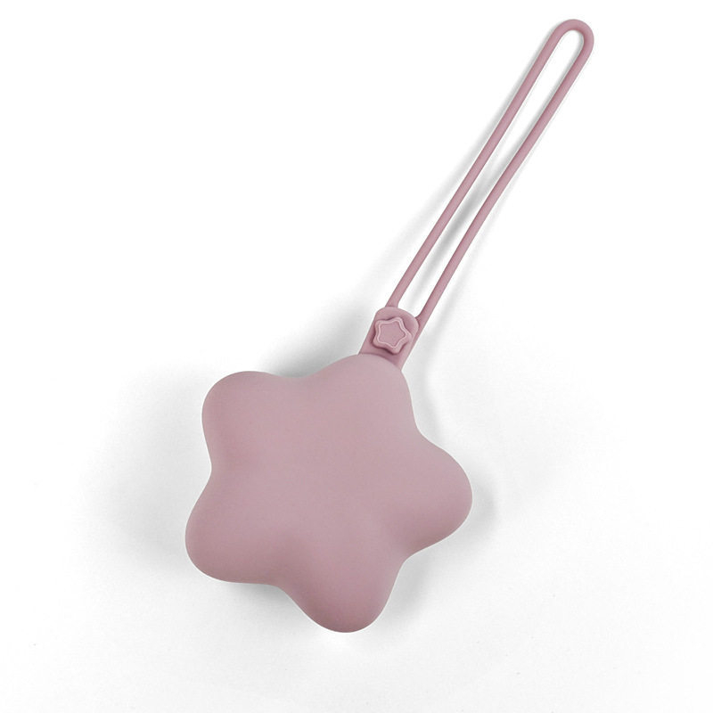 Cutie din silicon pentru suzete, în formă de stea cu cinci colțuri — integrată, minimalist, culoare solidă