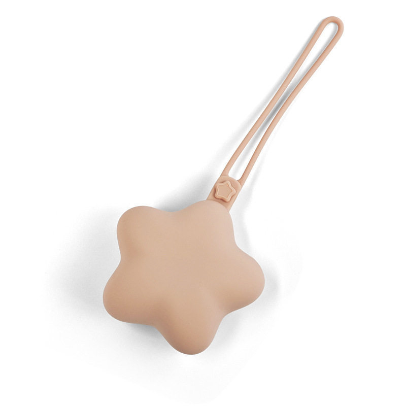 Cutie din silicon pentru suzete, în formă de stea cu cinci colțuri — integrată, minimalist, culoare solidă