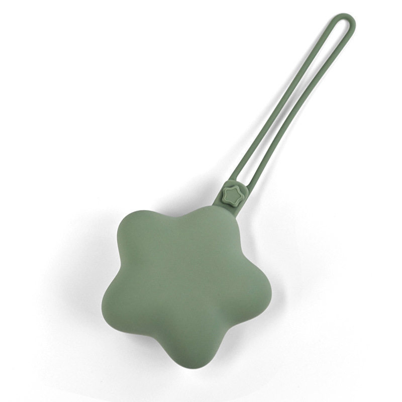 Cutie din silicon pentru suzete, în formă de stea cu cinci colțuri — integrată, minimalist, culoare solidă