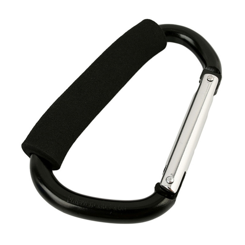 D-oblika karabiner od aluminijske legure, šaren, za vanjsku upotrebu; kopča za cipele i dječja kolica