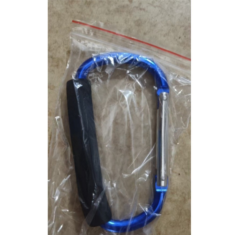 D-oblika karabiner od aluminijske legure, šaren, za vanjsku upotrebu; kopča za cipele i dječja kolica