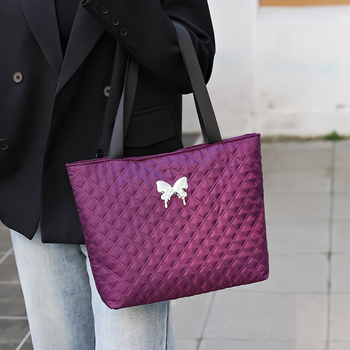 Geantă tote cu capacitate mare, în schema de culori Melard, aspect sofisticat, potrivită pentru umăr sau crossbody