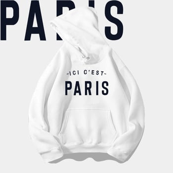 Messi Paris вдъхновено худи с качулка, памук, свободен силует, дълги ръкави, есенна дреха