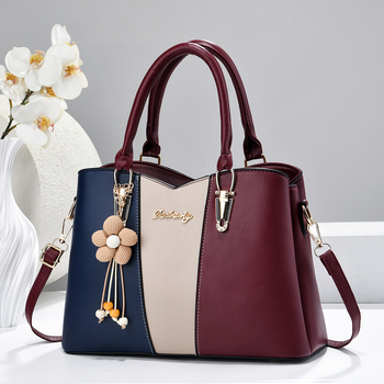 Geantă de damă color-block 2026, capacitate mare, geantă de zi cu zi pentru umăr sau crossbody