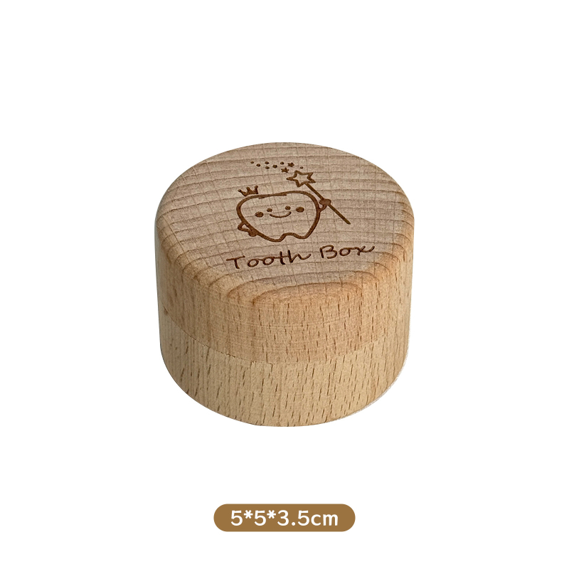 Cutie din lemn pentru dinții bebelușului, cutie de colecție pentru dinți, amintire pentru primii dinți