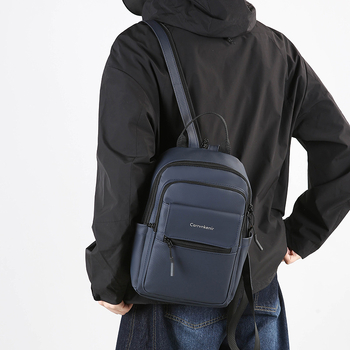Geantă de umăr PU pentru bărbați, outdoor și afaceri, ușoară, cu capacitate mare, compatibilă cu laptop de 10 inch