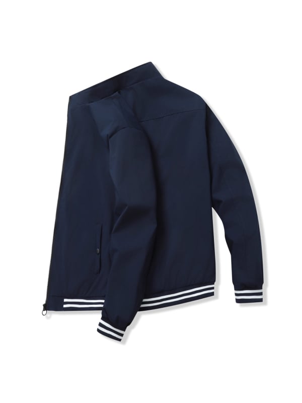 Muška jakna za proljeće i jesen sa stojećim ovratnikom, casual gradski stil