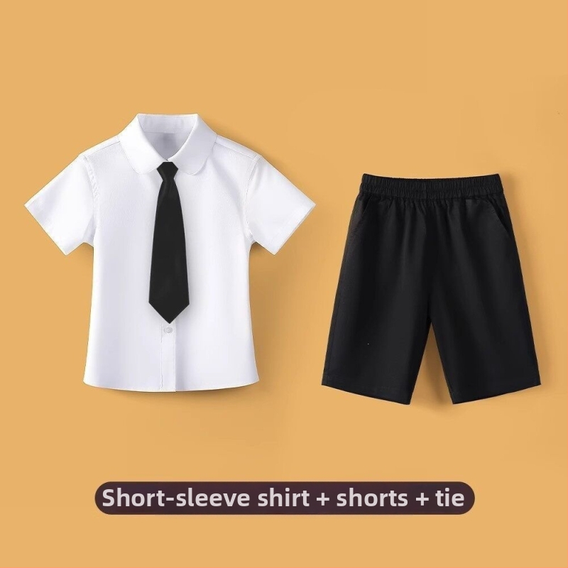 Biele tričko pre detský zbor, unisex, pre materskú školu až druhý stupeň základnej školy, uniforma pre absolventov.