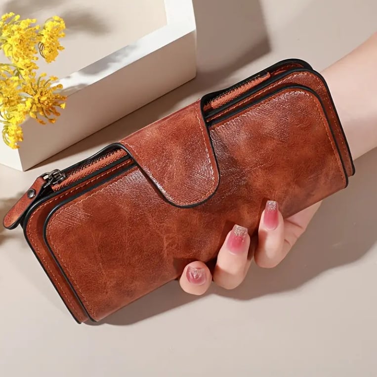 Moderna i svestrana ženska clutch torbica u korejskom stilu, torbica za telefon s više pretinaca za kartice, prostrani retro novčanik