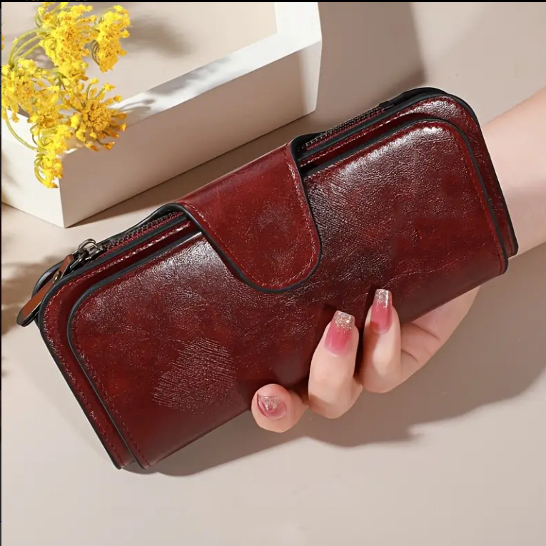 Moderna i svestrana ženska clutch torbica u korejskom stilu, torbica za telefon s više pretinaca za kartice, prostrani retro novčanik