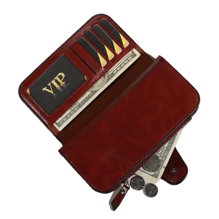 Moderna i svestrana ženska clutch torbica u korejskom stilu, torbica za telefon s više pretinaca za kartice, prostrani retro novčanik