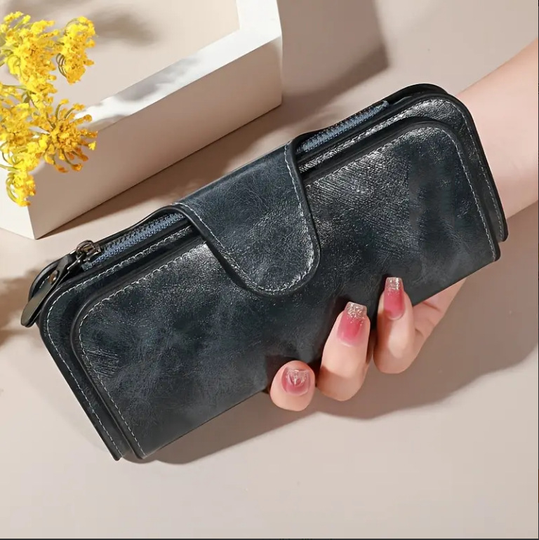Moderna i svestrana ženska clutch torbica u korejskom stilu, torbica za telefon s više pretinaca za kartice, prostrani retro novčanik