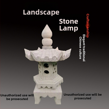 Kamenná lampa Bluestone, záhradná lampa v japonskom štýle pre vonkajšiu dekoráciu