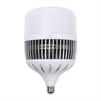 LED крушка с алуминиев радиатор с ребра за осветление на заводи, работилници и складове, E27 цокъл, енергоспестяваща