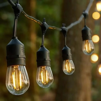 S14 волфрамова нишкова лампа за външно осветление, соларно захранване, водоустойчива, E27 база, за къмпинг и тента, декоративно осветление IP65
