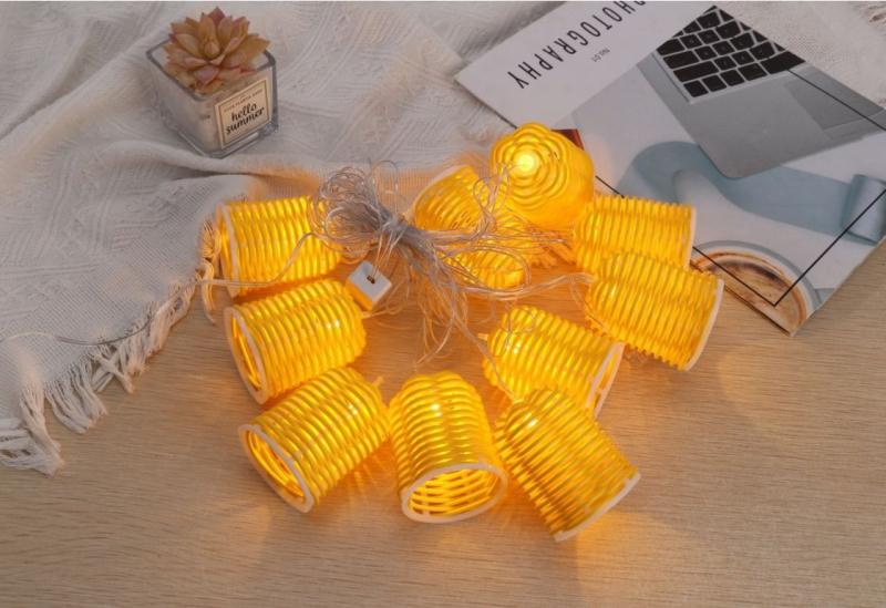 LED външни къмпинг декоративни светлинни ленти със соларно захранване – палатка, двор и парк, водоустойчиви
