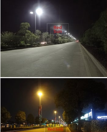 LED 50W водоустойчива улична лампа с регулируемо рамо за външни пътеки и градина