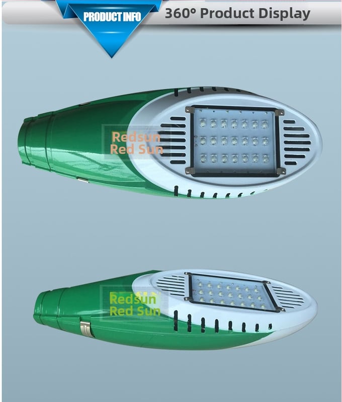 LED 50W водоустойчива улична лампа с регулируемо рамо за външни пътеки и градина
