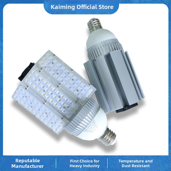 Високопроизводителна LED улична светлинна глава, база E27/E40, 220V, 50/60/80W, 8800 lm, IP65, алуминиев корпус, 149×288 мм, за осветление на пътища, дворове и площади
