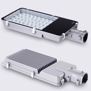 LED οδικός φωτισμός 100W με βραχίονας, 220V, 6000K, 10000 lm, IP65, αλουμινένιο περίβλημα, δέσμη 75°×145°, κατάλληλος για κήπους και γειτονιές