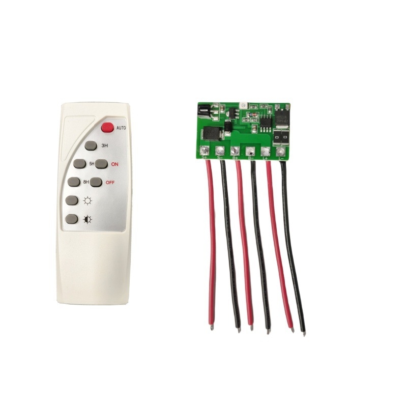Távirányítós napelemes utcai lámpa vezérlőpanel, többfeszültség 6.4V–12V, hosszú élettartamú világítás