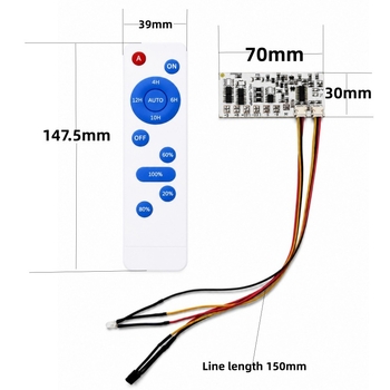 12A távirányítós napelemes utcai lámpa áramkör – állandó fény, 3.2V–3.7V, integrált kis utcai lámpa vezérlőpanel