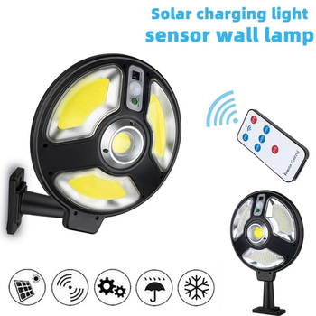 Lampă de perete solară pentru casă, grădină și curte, lampă LED exterior cu senzor