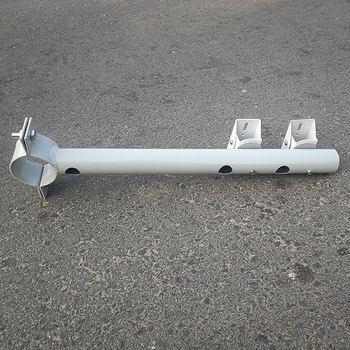Kit de montaj cameră pe stâlp de iluminat exterior 0,3–1 m: cleme pentru stâlp, suporturi de cameră, bare transversale și braț cantilever