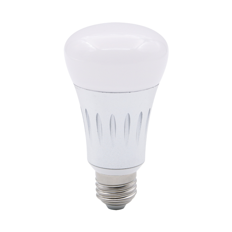 Вътрешен RGB LED корпус за крушка със смяна на цвета, алуминиев корпус, база E27