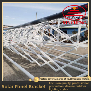Žiarovo pozinkovaný solárny držiak pre fotovoltaické panely s objímkou a zdvíhacím ramenom pre pouličné lampy a nástenné držiaky