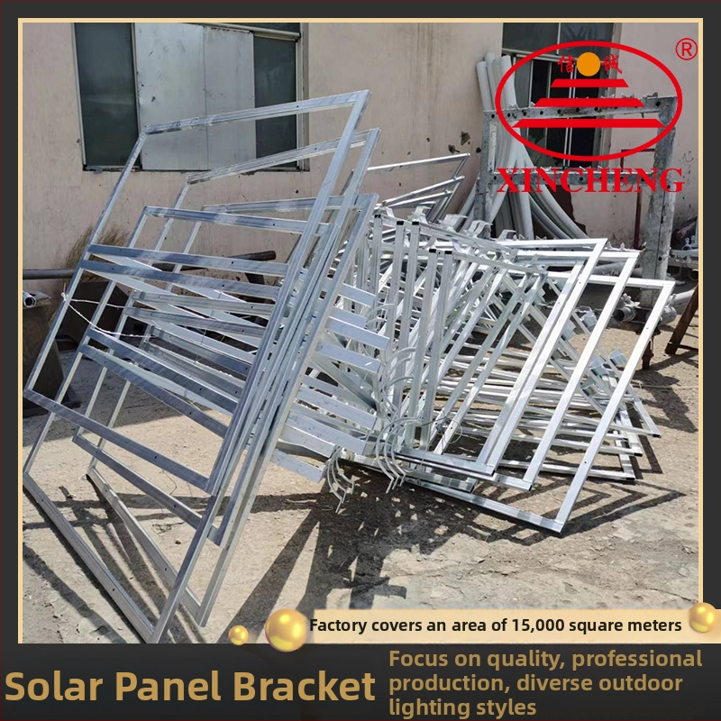Žiarovo pozinkovaný solárny držiak pre fotovoltaické panely s objímkou a zdvíhacím ramenom pre pouličné lampy a nástenné držiaky