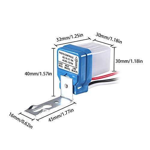 AS-10 Controler automat pentru iluminat stradal cu senzor de lumină, impermeabil, 110V/220V