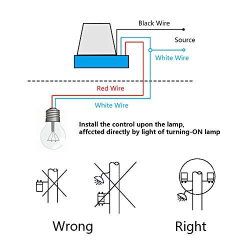 AS-10 Controler automat pentru iluminat stradal cu senzor de lumină, impermeabil, 110V/220V