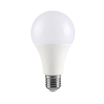 LED крушка A65 с матово пластмасово покритие върху алуминиево тяло, комплект за домашно осветление