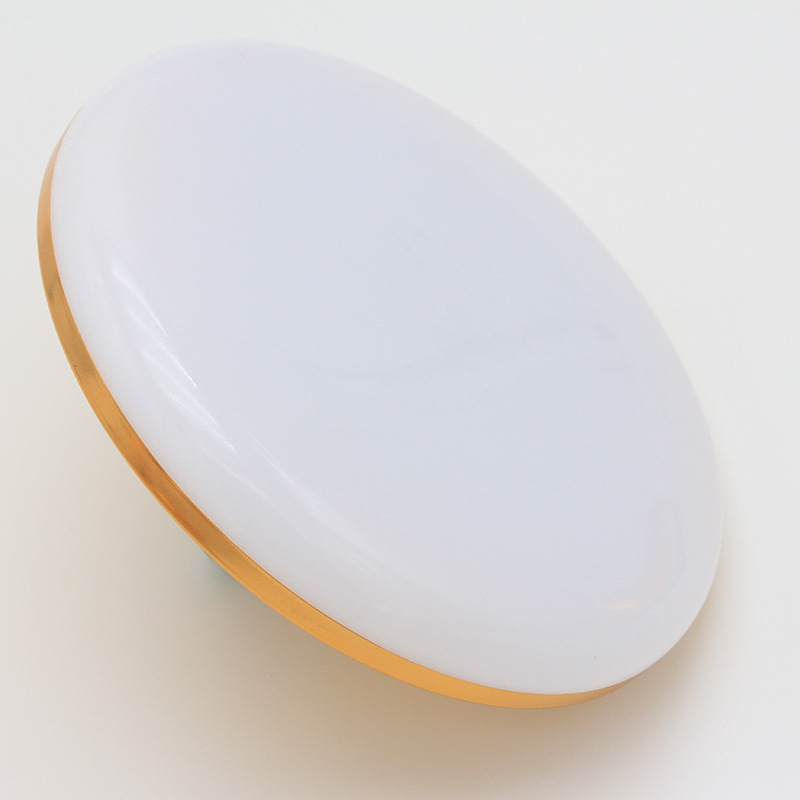 LED UFO таванна лампа, база E27, 30–50W, дископодобна форма, златисто покритие, енергоспестяваща.