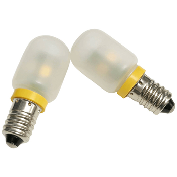 LED автомобилна крушка E10, миниатюрна винтова база, индикаторна лампа, 12V–24V, матов абажур, стъклен корпус