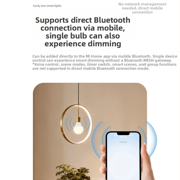 Inteligentná LED žiarovka s päticou E27, verzia Bluetooth Mesh, domáce použitie, diaľkové ovládanie cez mobilný telefón a hlasové ovládanie