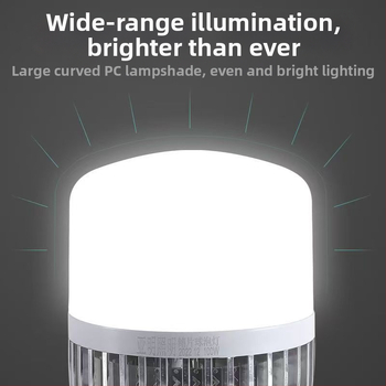 LED žiarovka, úsporná, pätica E27, pre domácnosť, dielňu, stavenisko a továreň; vysoký jas 6000 lm, CRI 90–100, hliníkové telo, tienidlo z PC, séria Bubble, 2835 LED diód, nestmievateľná, 220 V, IP30, životnosť 3 roky