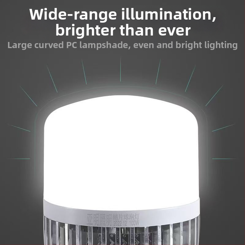 LED žiarovka, úsporná, pätica E27, pre domácnosť, dielňu, stavenisko a továreň; vysoký jas 6000 lm, CRI 90–100, hliníkové telo, tienidlo z PC, séria Bubble, 2835 LED diód, nestmievateľná, 220 V, IP30, životnosť 3 roky