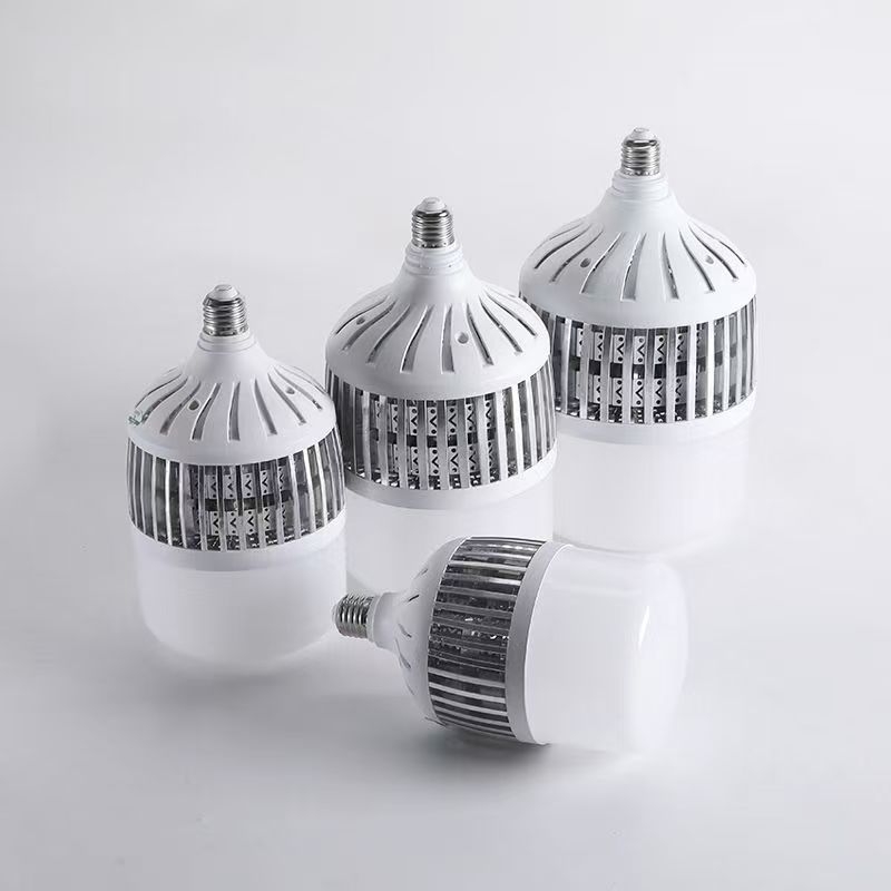 LED крушка, енергоспестяваща, E27 база, за дом, работилница и фабрика; висока яркост 6000 lm, CRI 90–100, алуминиево тяло, PC абажур, серия Bubble, 2835 диоди, не е димерна, 220 V, IP30, живот 3 години