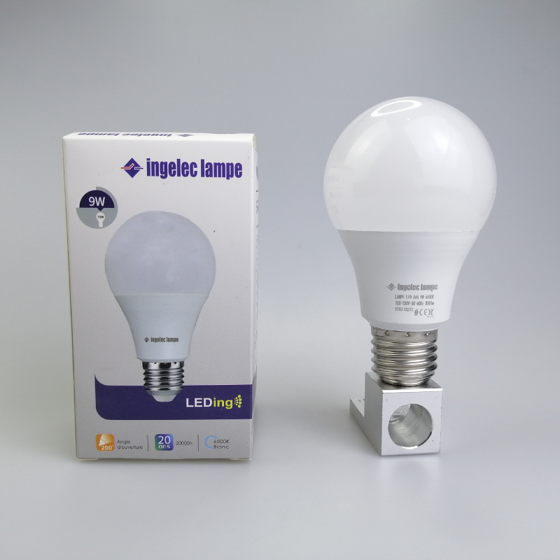 LED пластмасово покрита алуминиева крушка, база E27, за вътрешно и външно ползване, 220V, 6500 lm, 180° лъчение, CRI 70-80, IP30, енергоспестяваща класа 1, 1-годишна гаранция