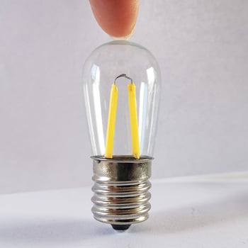 T22 LED нишкова лампа, 1.5W, E17 база, 220V, 2700K топла светлина, лампа за хладилник
