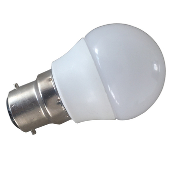 Димерна LED P45 малка лампа, 3W/5W, корпус от алуминий с пластмасово покритие, диаметър 45 мм, височина 75 мм, E27/B22 лампова основа