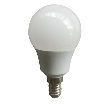 Димерна LED P45 малка лампа, 3W/5W, корпус от алуминий с пластмасово покритие, диаметър 45 мм, височина 75 мм, E27/B22 лампова основа